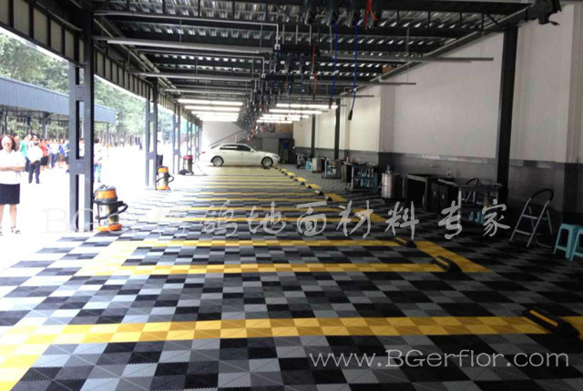 汽車4S店維修保養(yǎng)地面格柵 汽車裝潢維修廠地板地面處理材料
